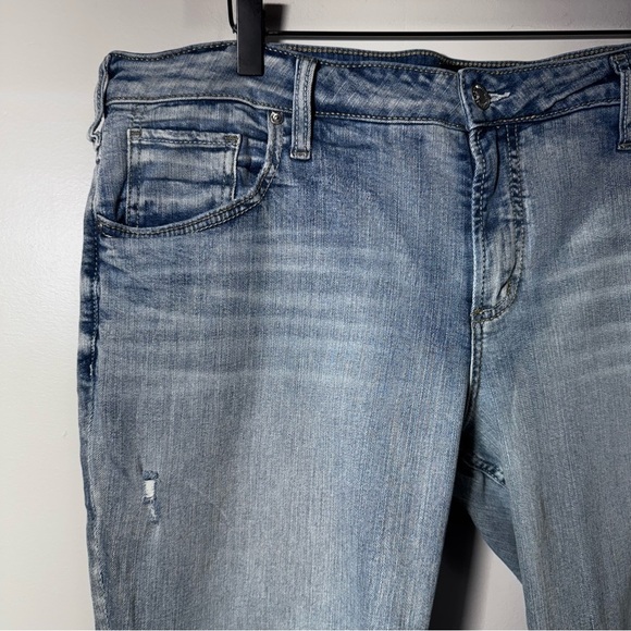 Silver Jeans Boyfriend Distressed Jeans Size 36 - Picture 8 of 14